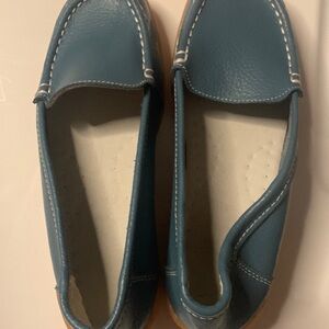 Leather shoes for women’s size 36 slips on and off new with out box .
